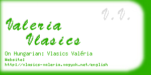 valeria vlasics business card