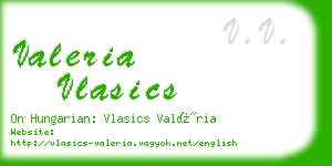 valeria vlasics business card